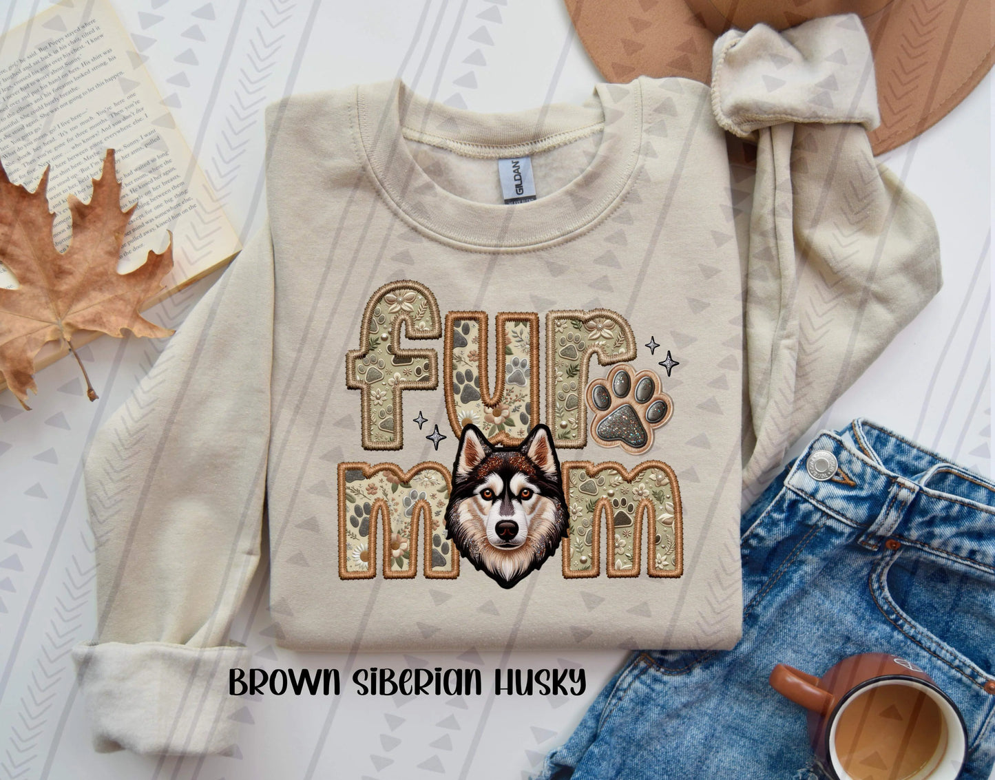 Nikki Stigall — Brown Husky: 2X, 18000 sand, crewneck sweatshirt