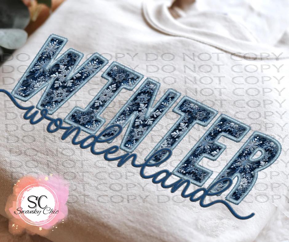 Lori Ann — Winter wonderland: Small, light blue, hooded sweatshirt