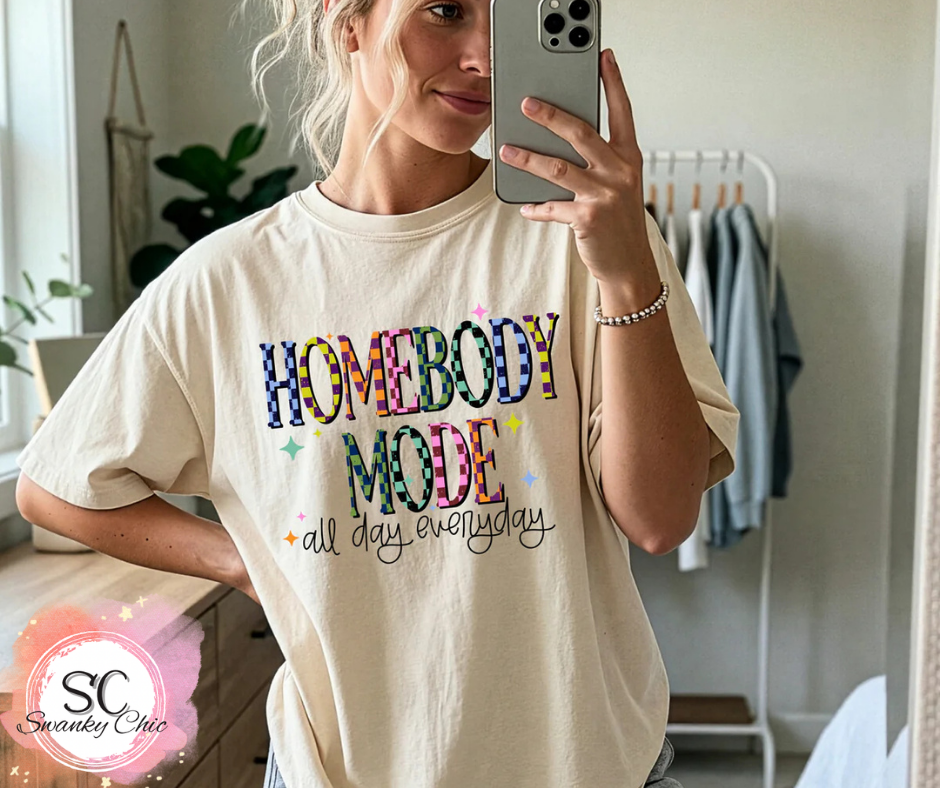 Amanda Thomas — Homebody mode: small, surprise color, crewneck tee