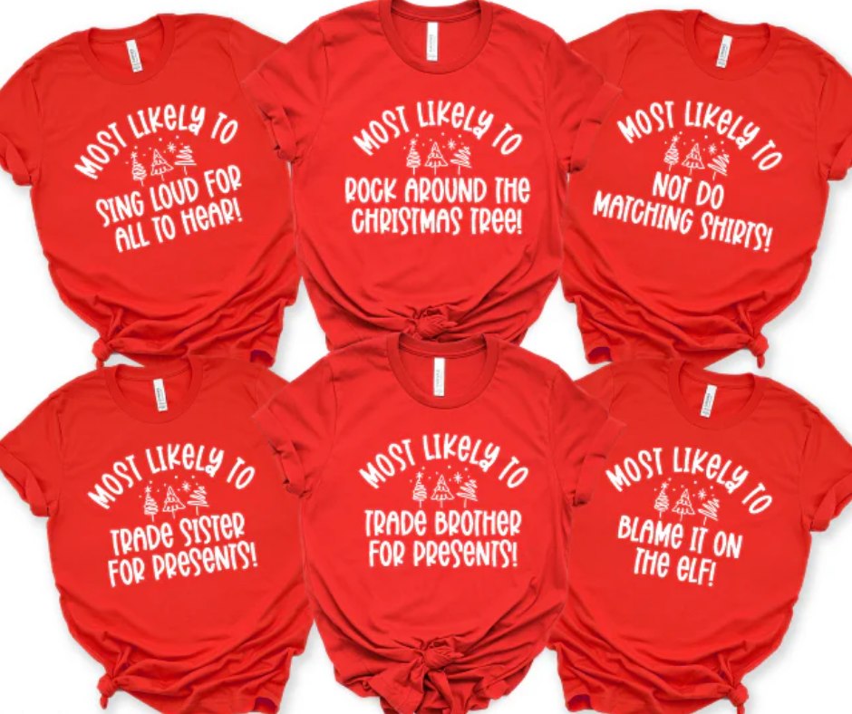 Kristen Lynne — Trade brother for presents: Large, red, crewneck tee