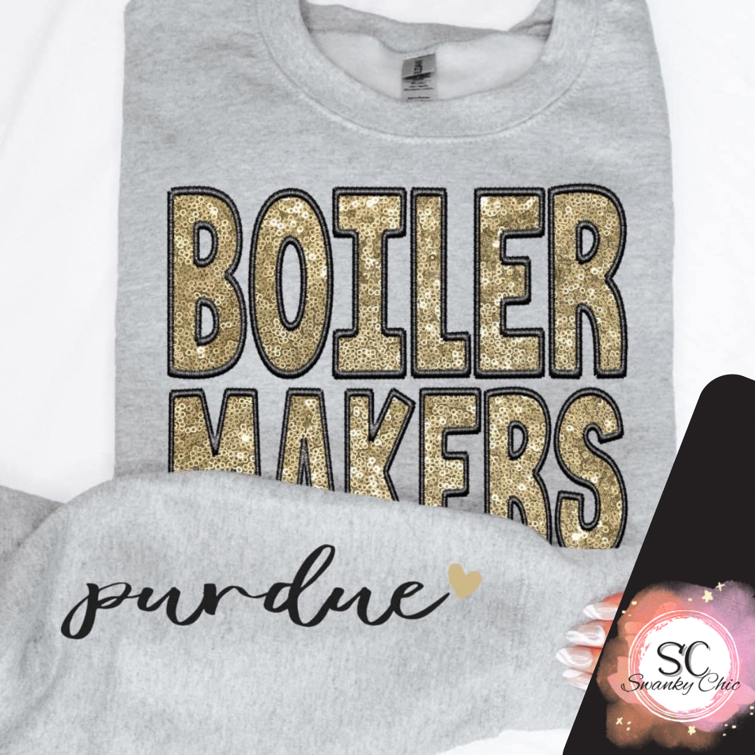 Amber Brown— Boilermakers w/sleeve: Large, athletic heather, long sleeve and long sleeve tee