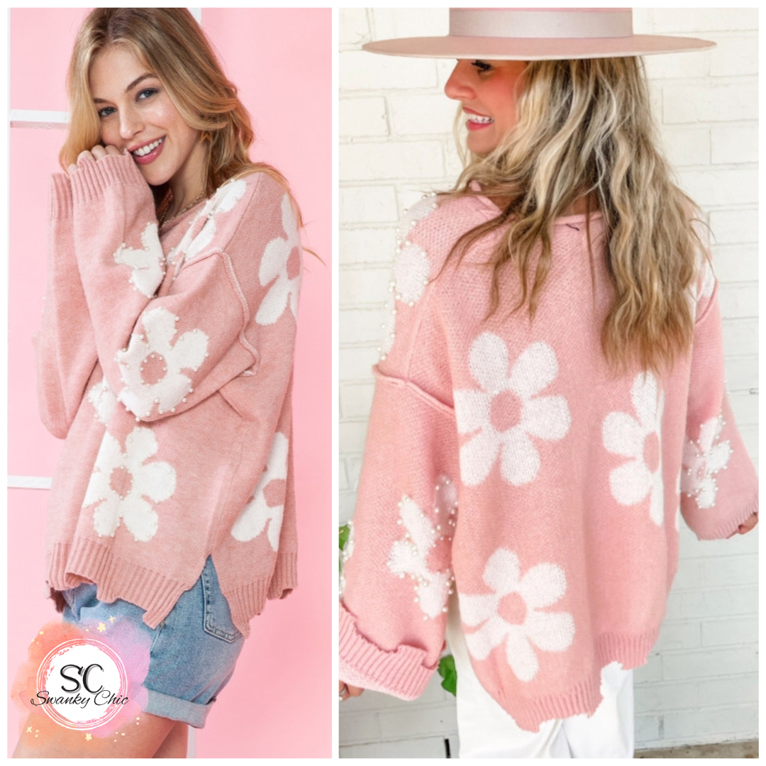 Kaylynn Mitchell — Small, floral sweater