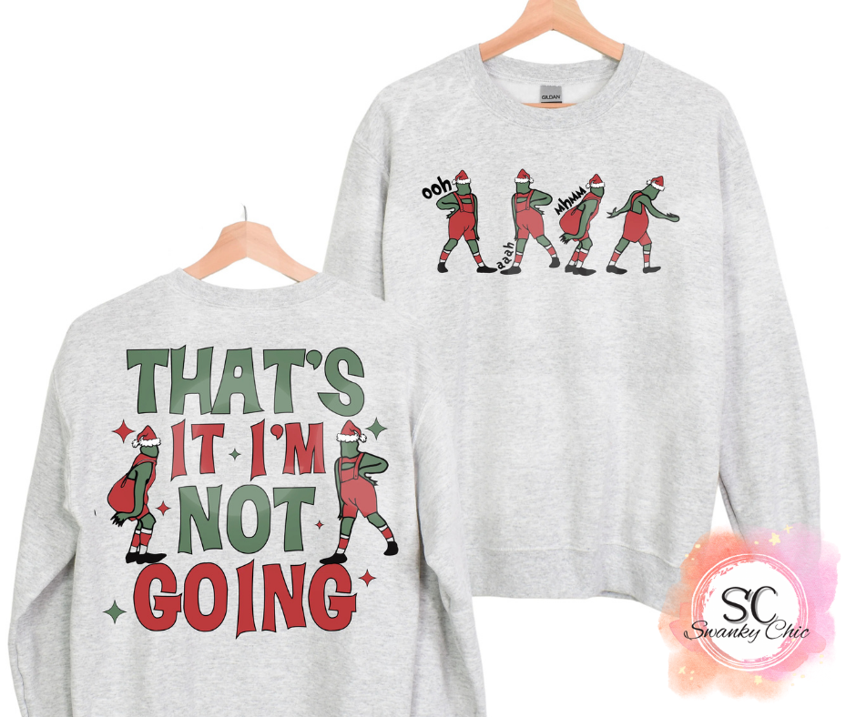 Hayley Jo Loos — (f+b) That’s it I’m not going: XS, as-is, crewneck sweatshirt