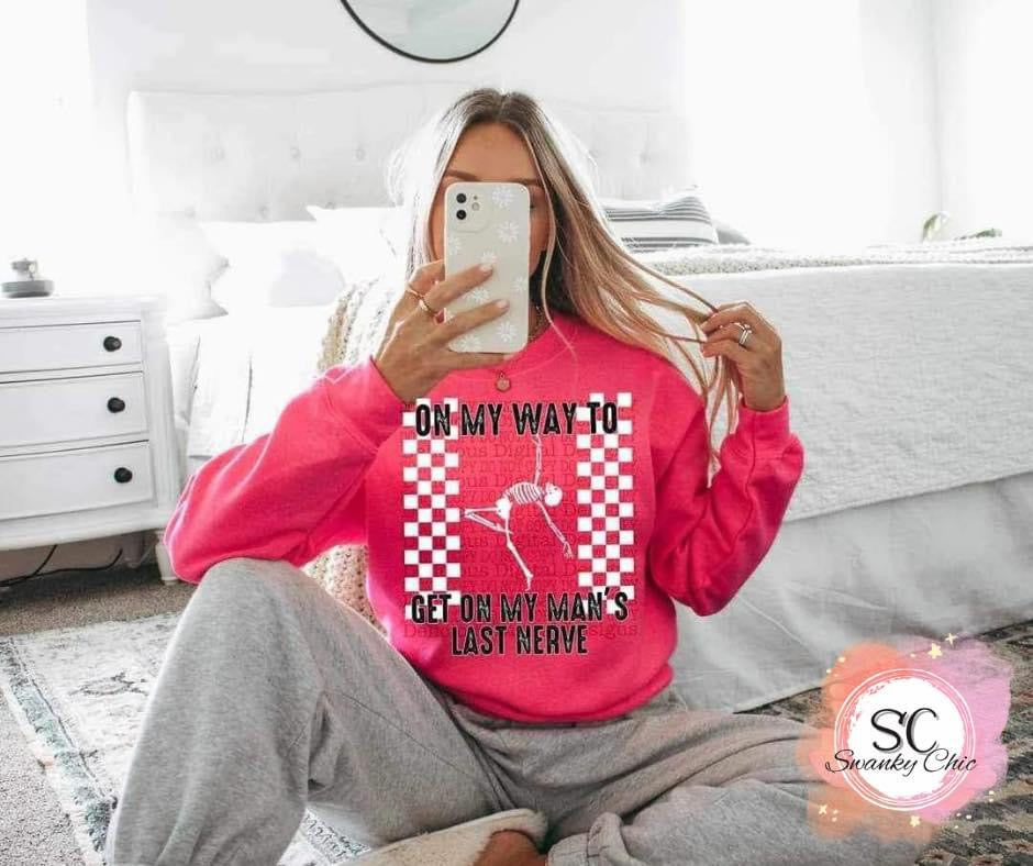 Makayla Rains — Medium, Heather navy, crewneck tee