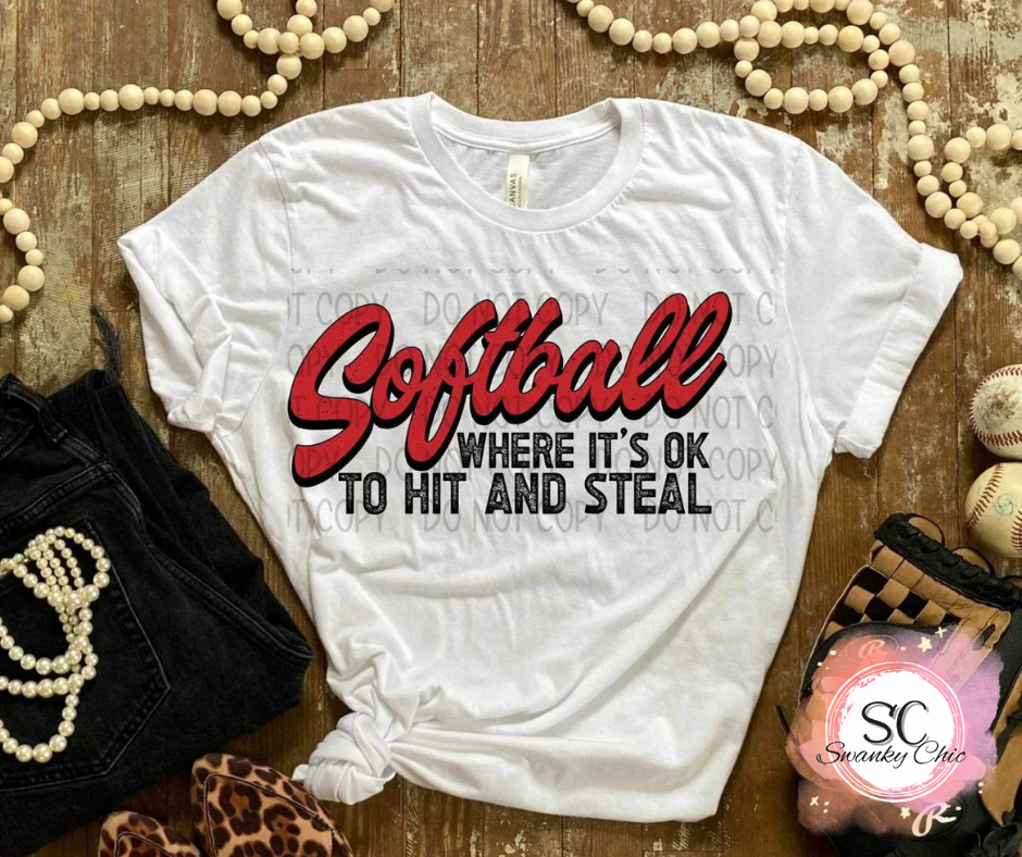 Kaylynn Mitchell — Softball where it’s okay to hit and steal: medium, racerback tank