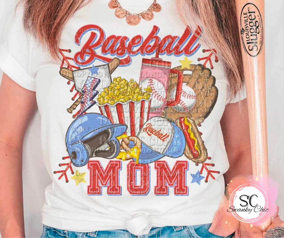 Candi Taylor-Hill — Baseball mom: Small, as is, crewneck tee