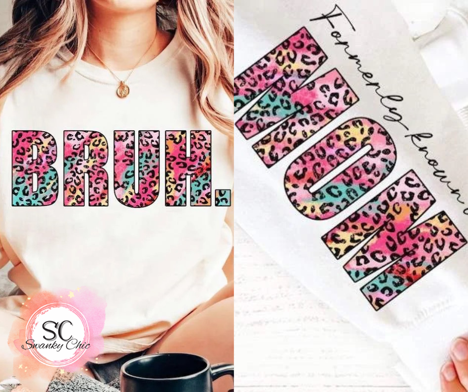 Kelsey Perez — (f+b) BRUH formerly called mom: 2X, white, crewneck tee