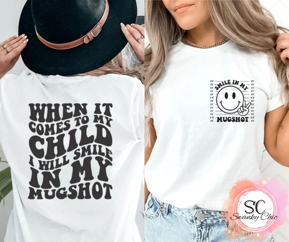 Amy Gossett — F+B Smile in my mugshot: Medium, heather mint, crewneck tee