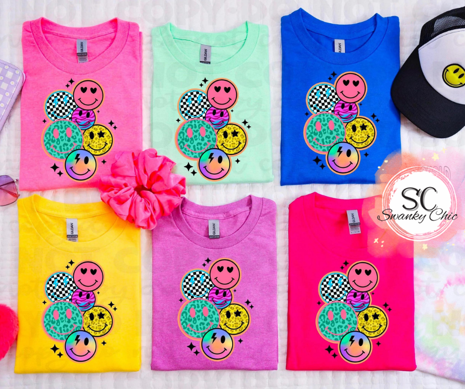 Mallory K. Houser — Smiley Variety: 2X, Heather berry, Gildan soft style crewneck tee