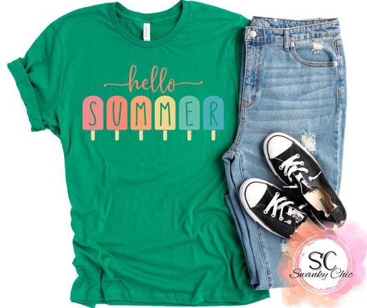 Shannen Carter — Hello Summer popsicle: XL, as is, crewneck tee