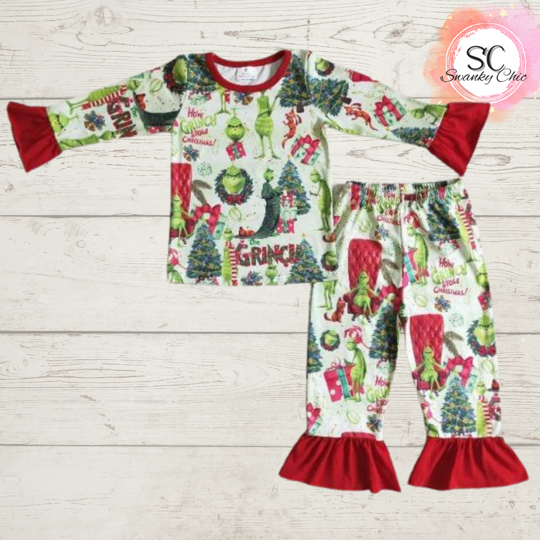 Lori Ann — Girl’s 10/12, Grinch Jammie’s