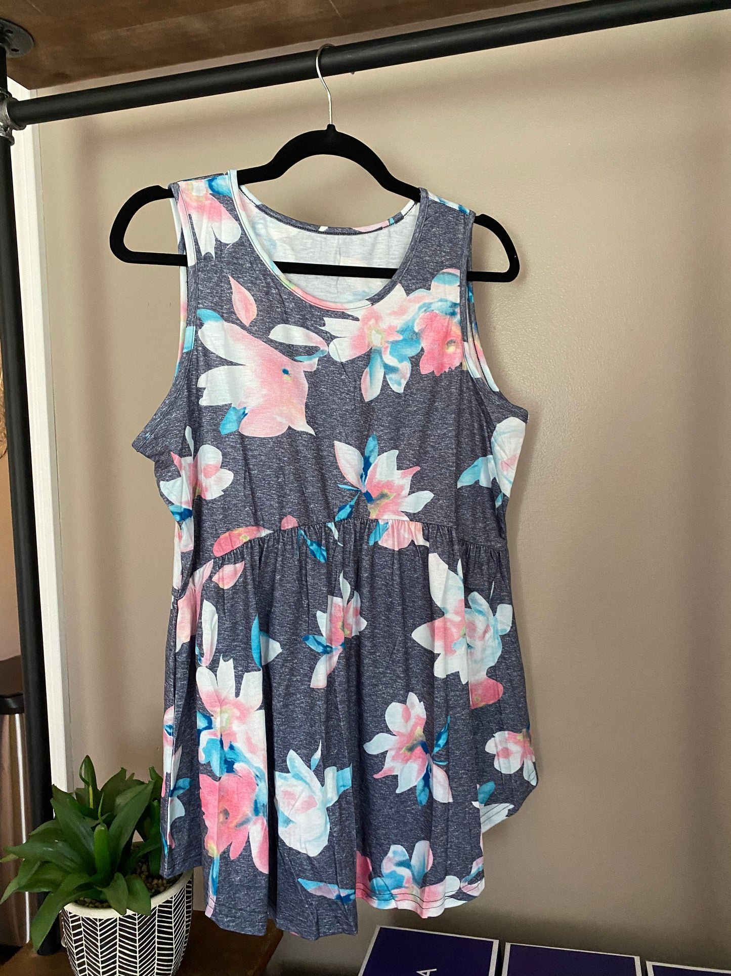 Alyssa Snyder — Medium, floral babydoll tank