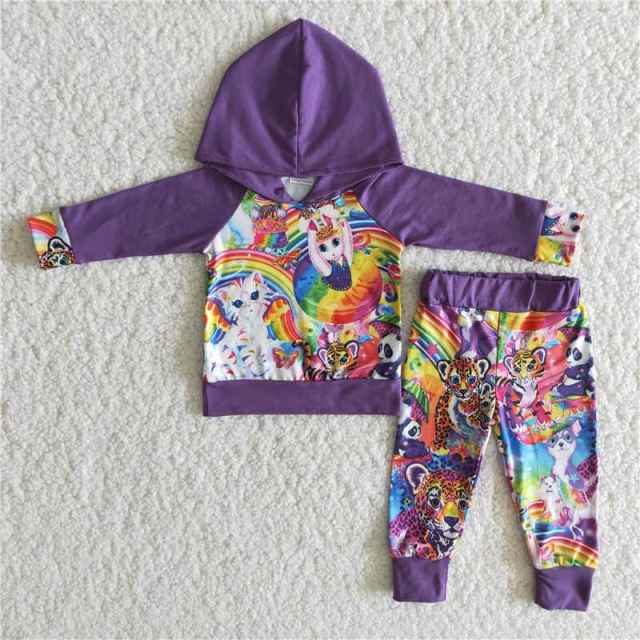 Amber Baker Buchs — Girl’s 5/6, Lisa Frank hoodie set