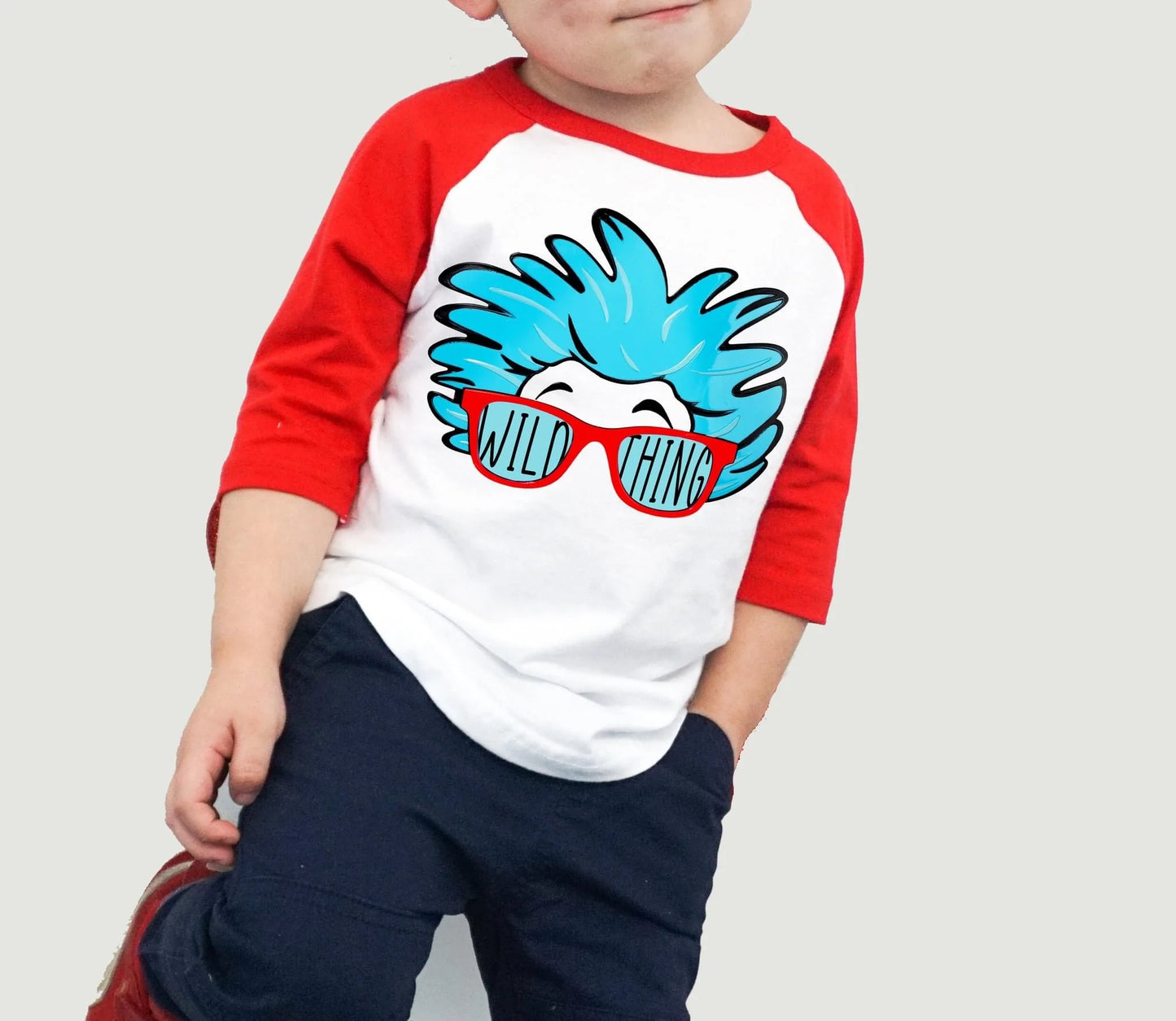 Emily Debney — Wild thing: Youth Small, red, crewneck tee