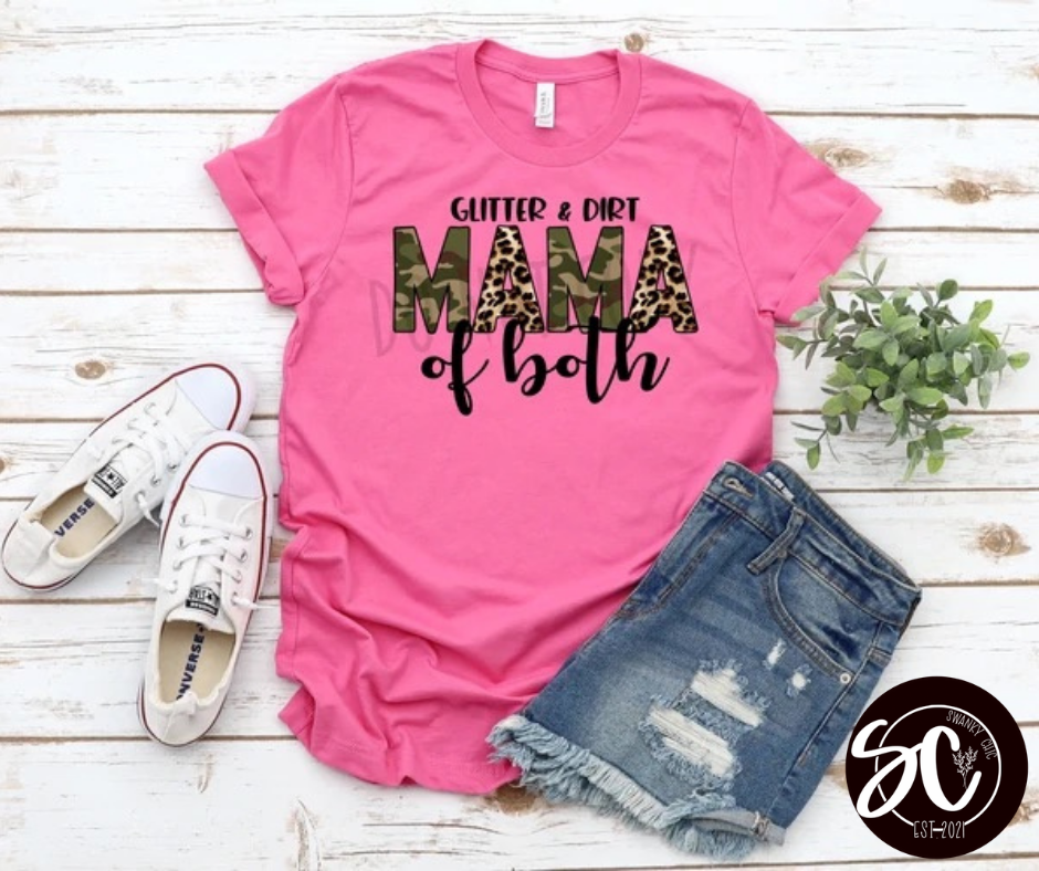 Ashley Burnell Johnson — mama of both: Small, athletic Heather, crewneck tee