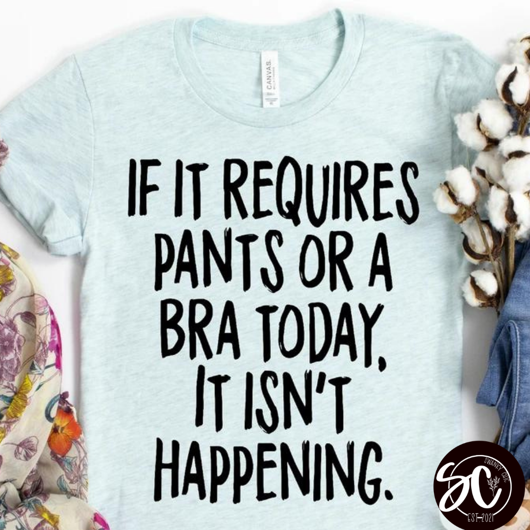 Amy Thompson — Bra & Pants: XL, prism ice blue, crewneck tee