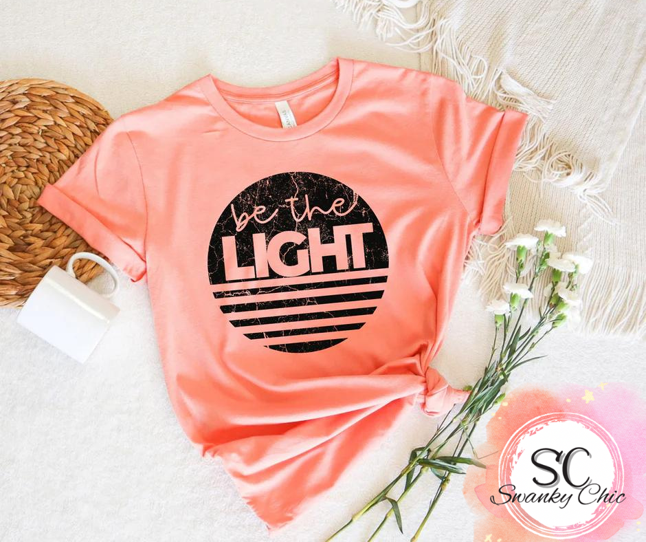 Priscilla Miller Ward — Be the light: Large, Heather true royal, crewneck tee