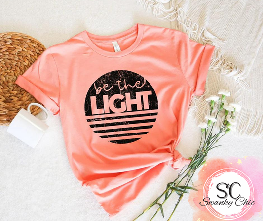 Priscilla Miller Ward — Be the light: Large, Heather true royal, crewneck tee