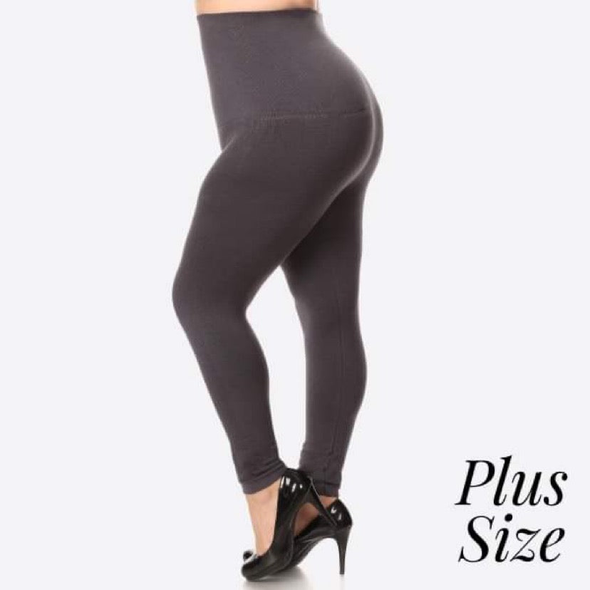 Allyson Michelle— Compression leggings (charcoal) 14-22W