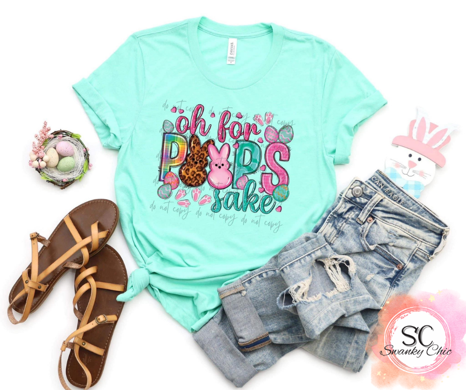 Abby Roberts — oh for Peeps sake: Large, crewneck tee