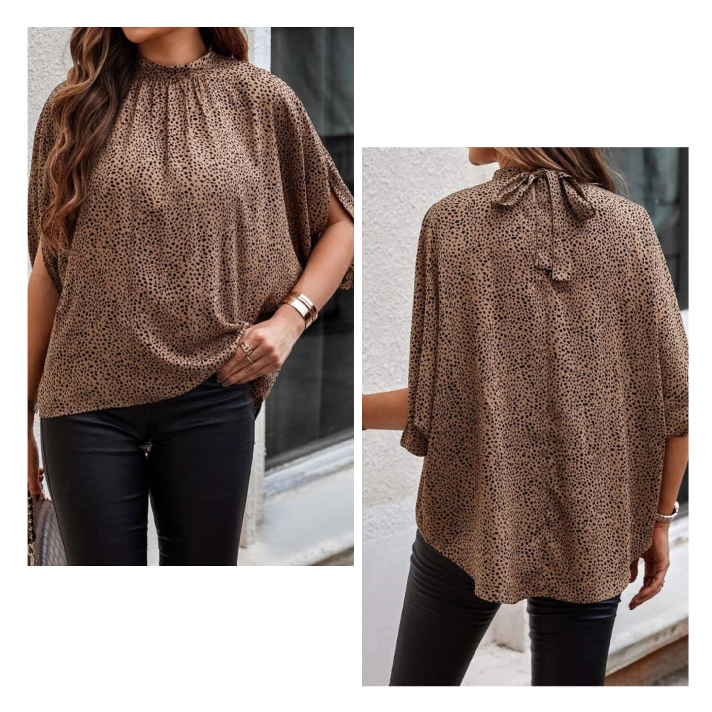 Amanda Jones Reuss — XL, leopard cover up with back closure