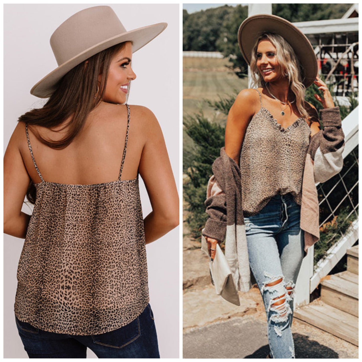 Christy Kuntz — Medium, cheetah cami