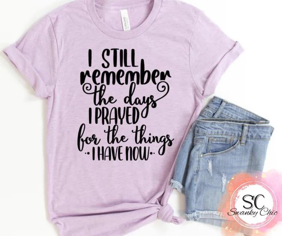 Jennifer Hoppe — The days I prayed for: Large, Heather green, v-neck tee