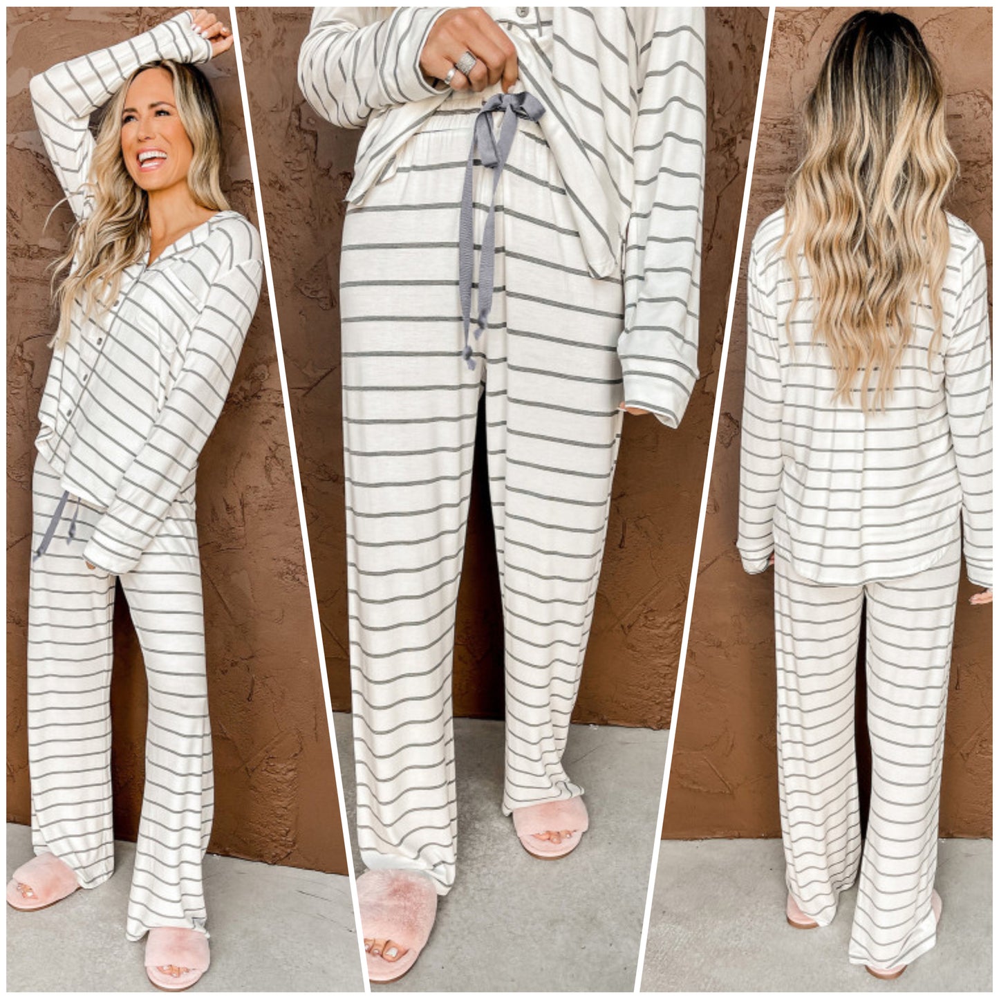 April Wheatley Boctor — XL, striped lounge set
