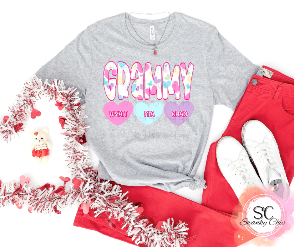 Shannen Carter — GRAMMY: 3X, light pink, crewneck tee (Lucas, Remi, Zeke, Kai)