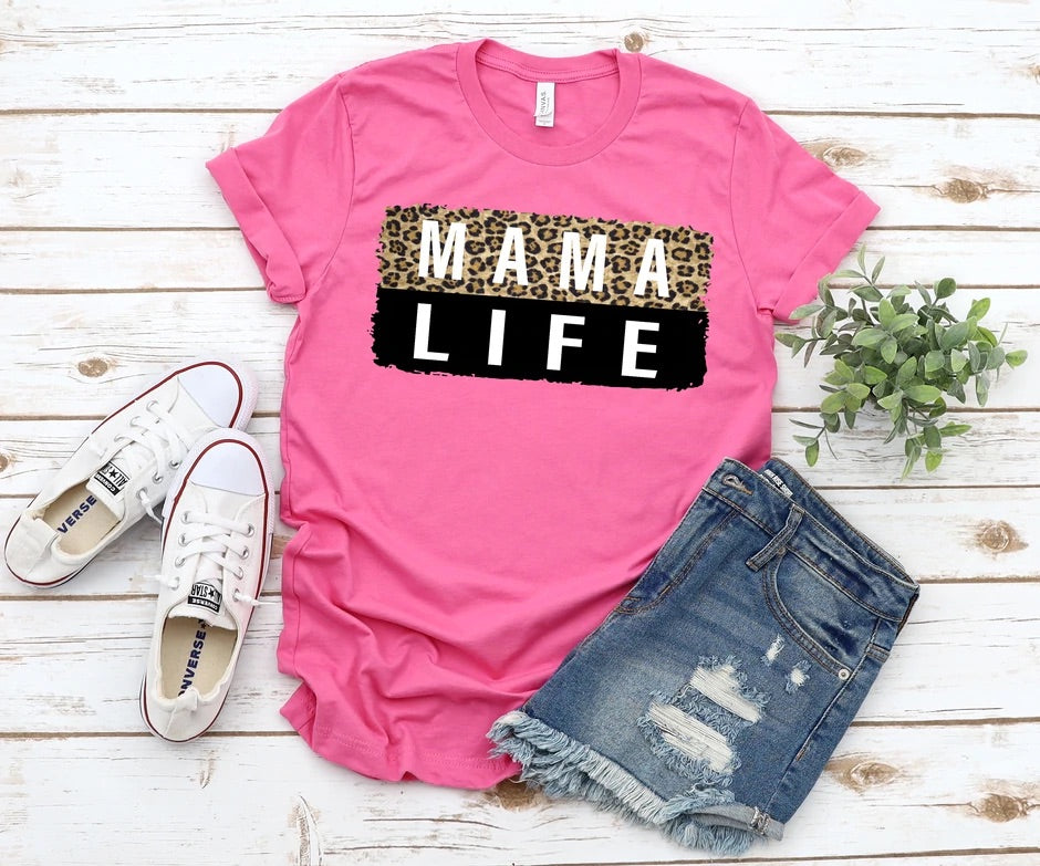 Taylor Farr (message me!!!!) — MAMA LIFE leopard: Medium, crewneck sweatshirt