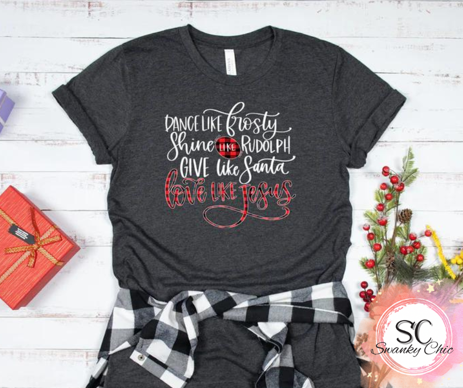 Kelsey Shepherd — Love like Jesus: X-Large, dark heather grey, crewneck tee