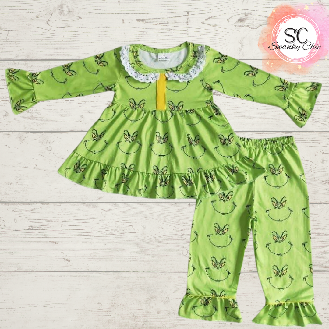 Allyson Michelle — 3T, Girl’s, Grinch Jammie’s