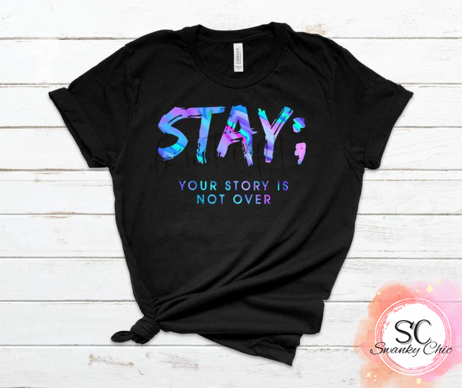 Amy Martino — Stay; Large, black, crewneck sweatshirt