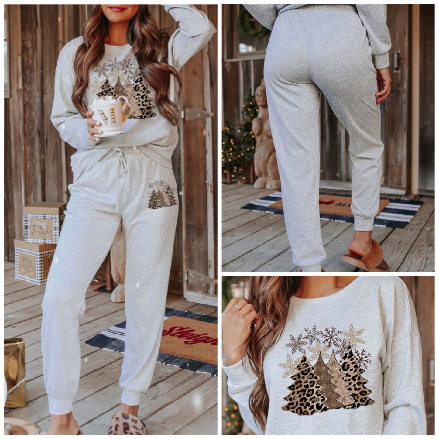 Allyson Michelle — XL, Grey winter lounge set