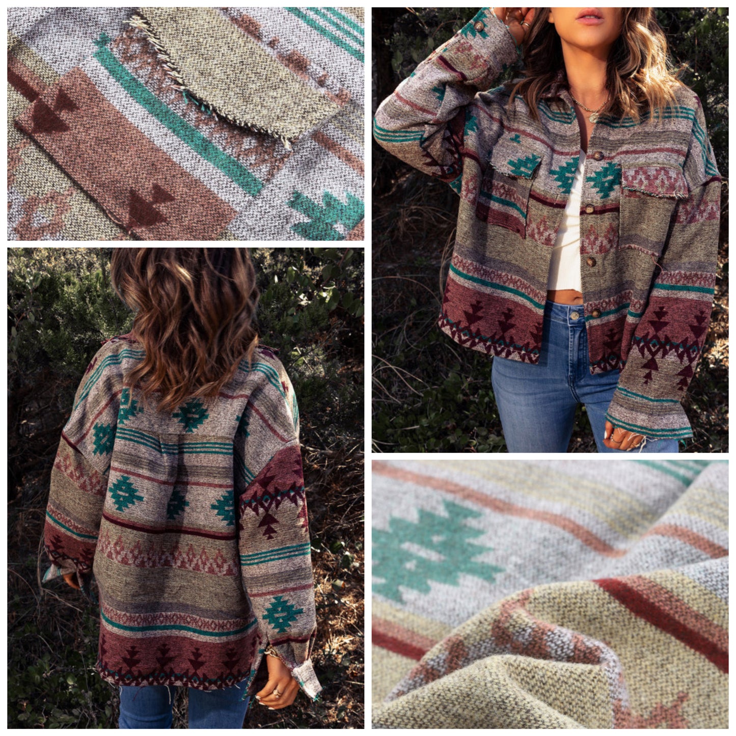Amy Leith Chenowith — 2X, Aztec jacket
