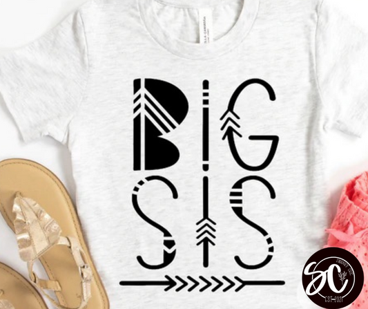 Paige McNutt — Big Sis: Youth Small, ash, crewneck tee