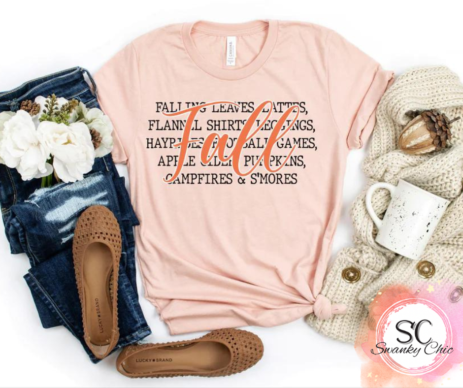 Kristen Lynne — Fall description: 2X, peach, crewneck tee