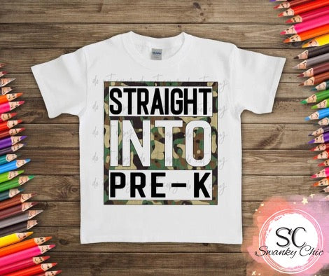 Sarah Cotter — Straight into 3rd grade CAMO: Youth Small, crewneck tee