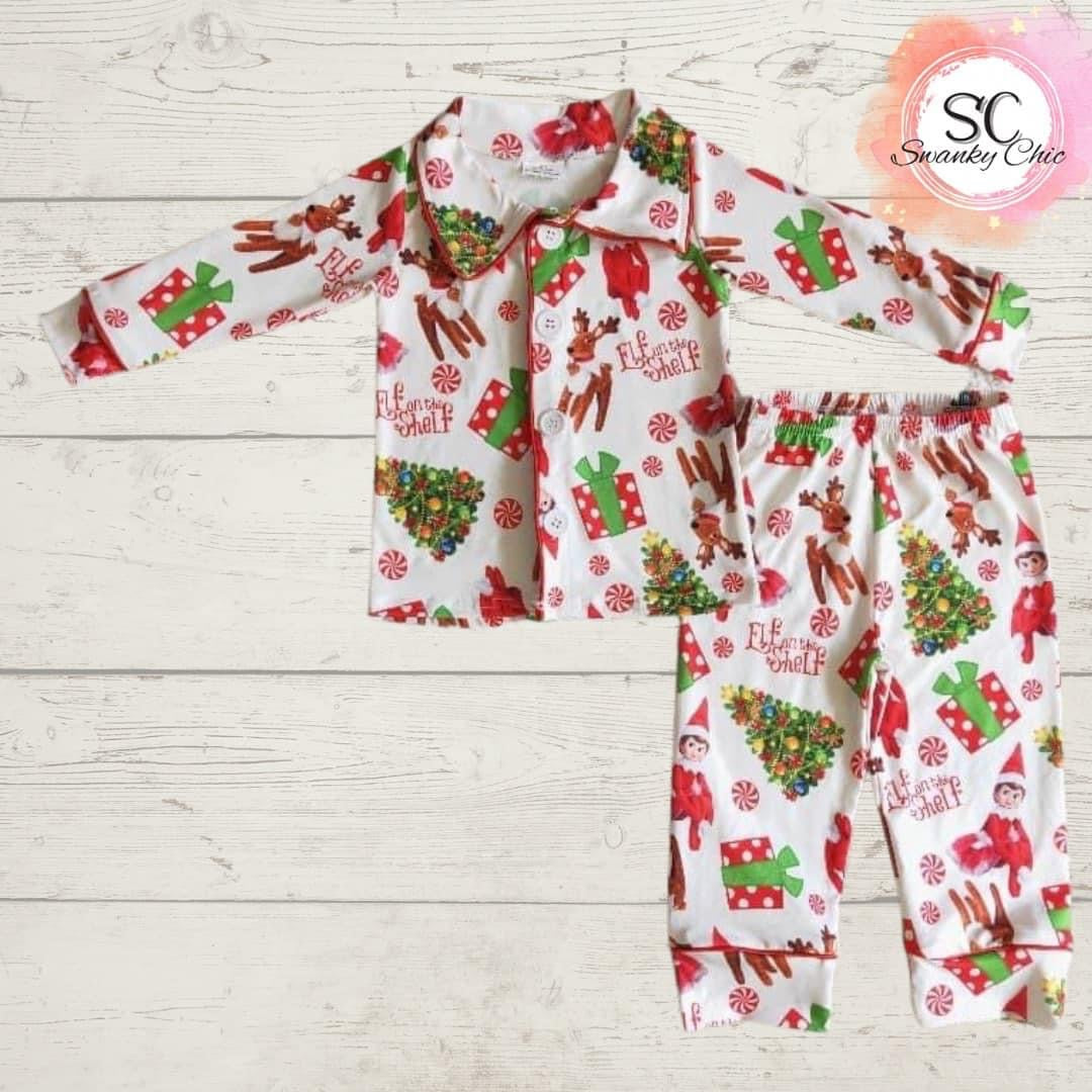 Brooke Scales — 6/12 mos, Elf on a shelf Jammie’s