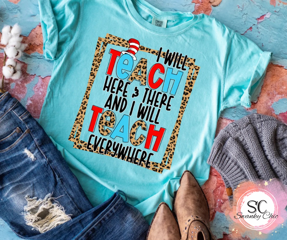 Emily Debney — I will teach here and there: XL, crewneck tee