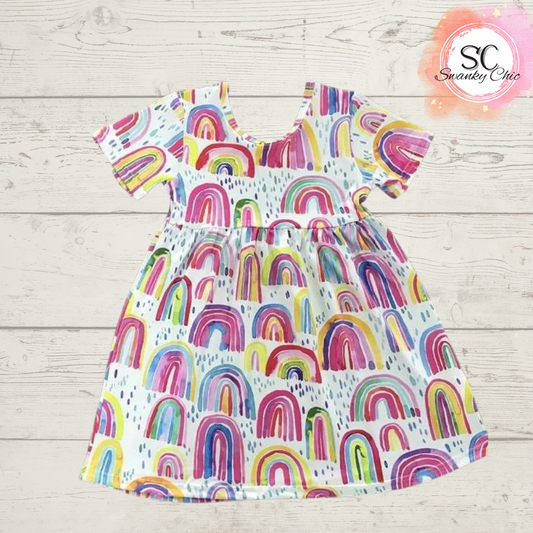 Angi Symons — 8/9 Girl’s, rainbow dress