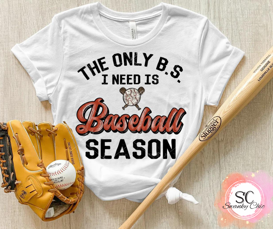 Ashley Rickard — The only B.S. I need: Large, 3/4 raglan
