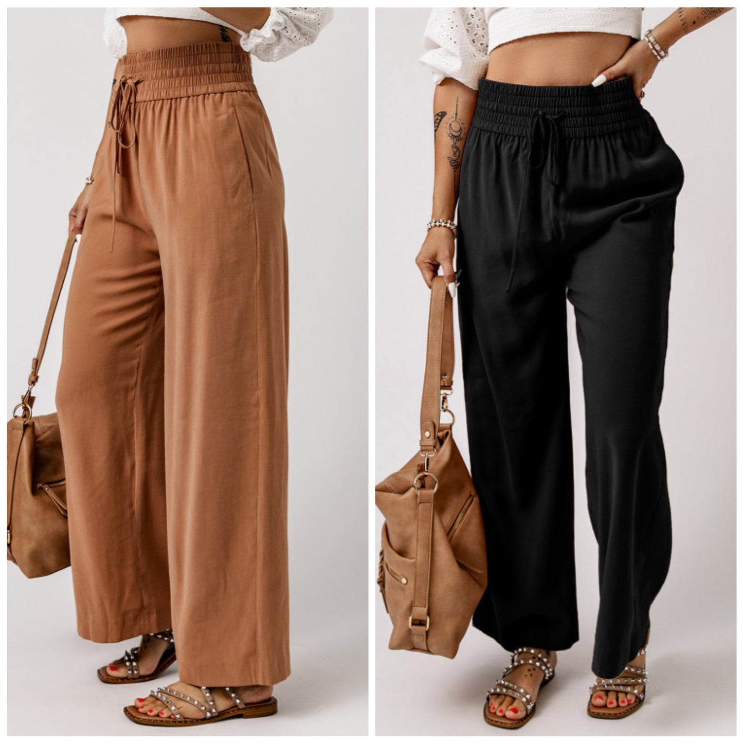 Linsey Moore — Small, brown high waisted pants