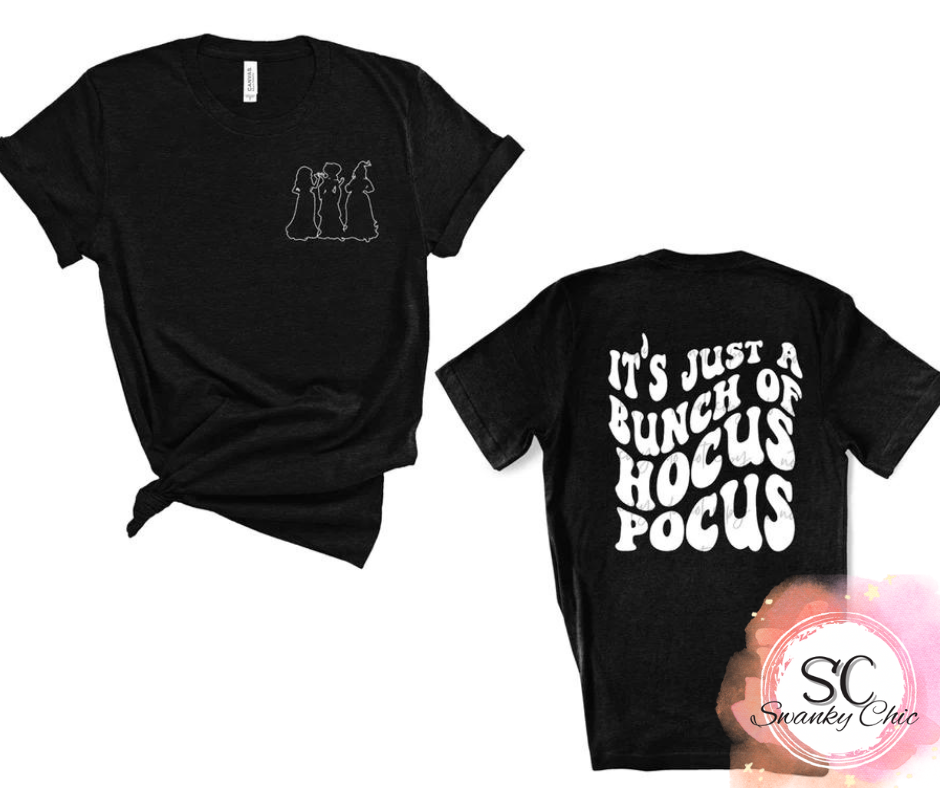 Deionne Taylor — It’s just a bunch of Hocus Pocus (white F&B): Large, black, crewneck tee