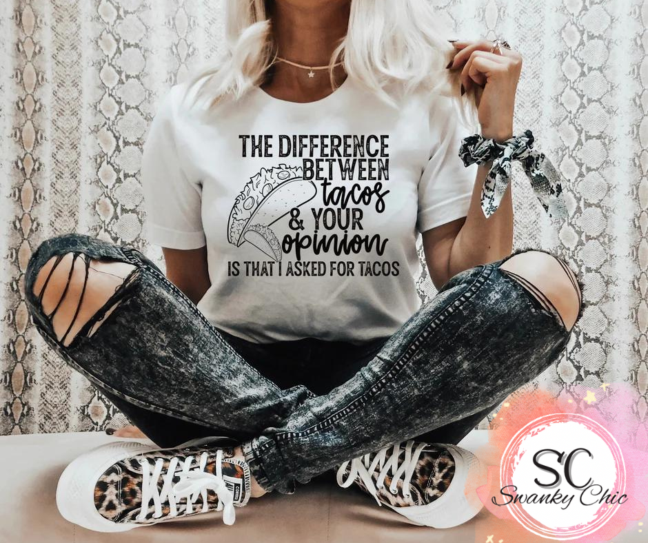 Angela Hankins — I asked for tacos: XL, (no pink), crewneck tee