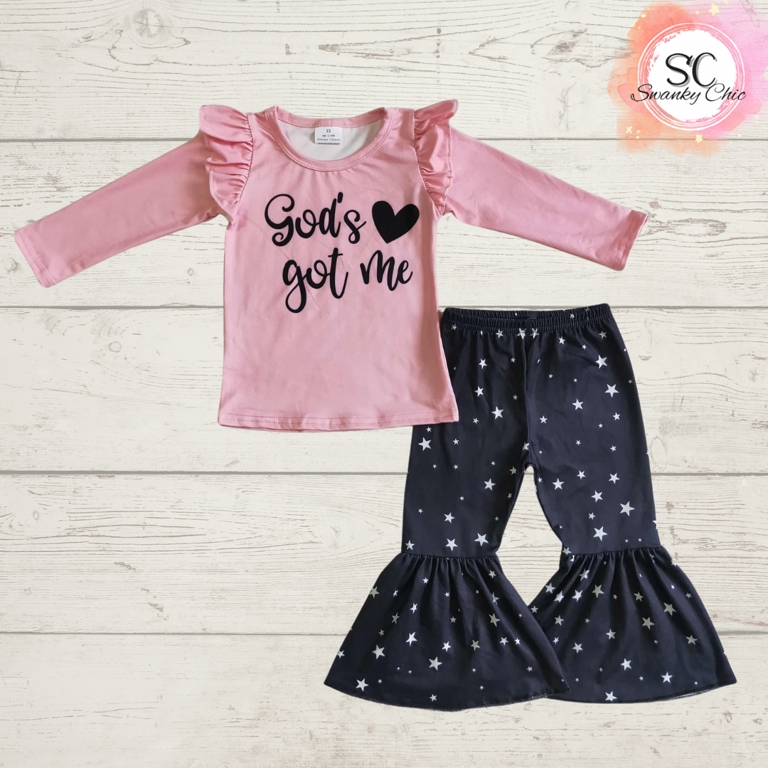 Candi Taylor Hill — 4T Girl’s, God’s got me outfit