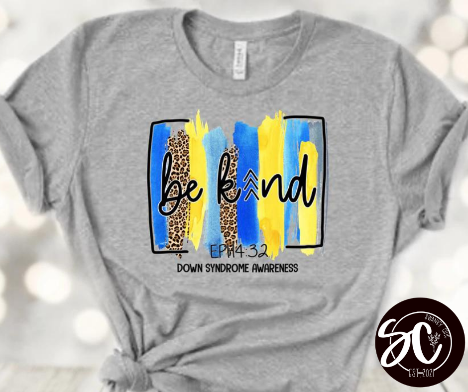 Kelsey Shepherd — Be Kind brushstrokes: XL, athletic Heather, crewneck tee