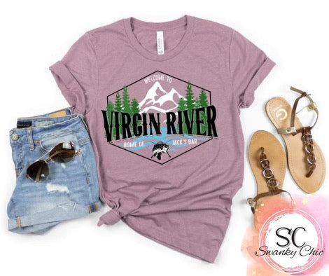 Kendra Marie Engle — Virgin River: 3X, Heather orchid, crewneck tee