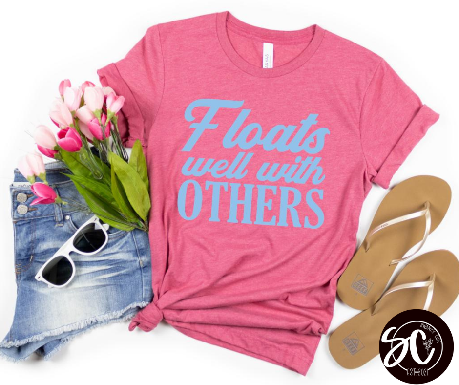 Kaelan Williams — Floats well with others: XL, Heather charity pink, crewneck tee