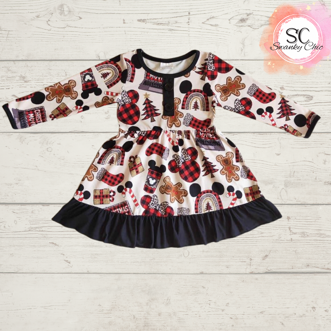 Allyson Michelle — 3T Girl’s, Minnie Christmas dress